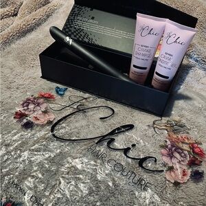 chic Black Hair Styling Tool Set